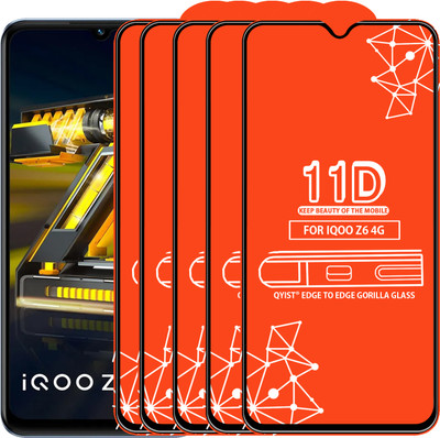 Qyist Edge To Edge Screen Guard for Iqoo Z6 4G(Pack of 5)
