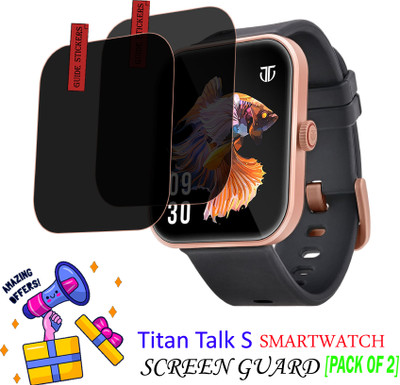 EJZATI Edge To Edge Screen Guard for TITAN TALK S SMARTWATCH SCREEN GUARD(Pack of 2)