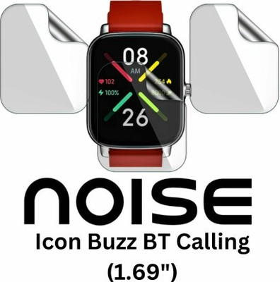 Aleena Edge To Edge Screen Guard for Noise ColorFit Icon Buzz, Noise Icon Buzz BT Calling 0.231(Pack of 2)