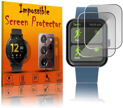 FCS Edge To Edge Screen Guard for Ambrane Zest | Flexible SmartWatch Screen Protector(Pack of 2)