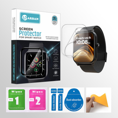 ARBAN Edge To Edge Screen Guard for Fastrack Limitless Classic 1.91 inch Smartwatch 2 PROTECTOR + 2 WIPES + 2 DUST REMOVAL STICKER + 1 WIPER(Pack of 2) ARBAN Edge To Edge Screen Guard for Fastrack Limitless Classic 1.91 inch Smartwatch 2 PROTECTOR + 2 WIPES + 2 DUST REMOVAL STICKER + 1 WIPER(Pack of 2)