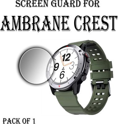 ejzatex Edge To Edge Screen Guard for AMBRANE WISE CREST SMARTWATCH(Pack of 1)