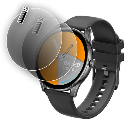 daffin Edge To Edge Screen Guard for Pebble Cosmos Bold Metallic Smartwatch, 1.39''(Pack of 2)