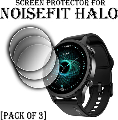 ejzatex Edge To Edge Screen Guard for NOISEFIT HALO SMARTWATCH(Pack of 3)