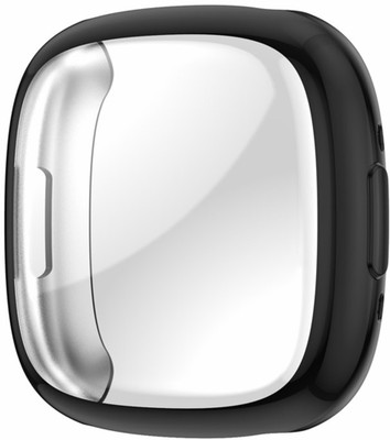 FLOMBIFY Edge To Edge Screen Guard for WA9 Black Case SmartWatch Screen Protector Compatible Accessories Sensitive Touch Protective Cover with Scratch-Proof Compatible with Fitbit Versa 4 / Sense 2(Pack of 1)