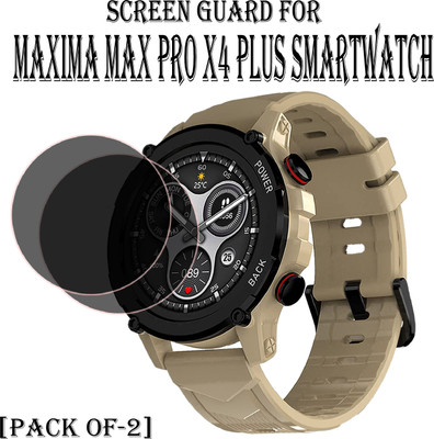 EJZATI Edge To Edge Screen Guard for MAXIMA MAX PRO X4 PLUS SMARTWATCH(Pack of 2)