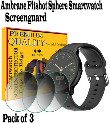 EZGER Edge To Edge Screen Guard for ambrane fitshot sphere(Pack of 3)