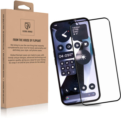 GLOBAL NOMAD Edge To Edge Screen Guard for Nothing Phone (2a), Nothing Phone (2a) Plus Glass(Pack of 1)