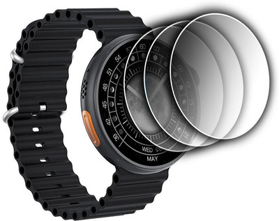 DOUMOF Edge To Edge Screen Guard for Fire Boltt Asteroid SMARTWATCH(Pack of 3)