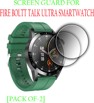 EJZATI Edge To Edge Screen Guard for FIRE BOLTT TALK ULTRA SMARTWATCH(Pack of 2)