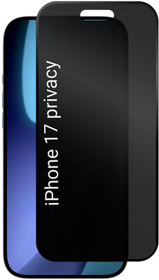 BhargavGadgets Edge To Edge Screen Guard for Iphone 17 Privacy screen guard tempered glass(Pack of 1)