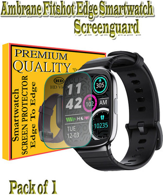 daffin Edge To Edge Screen Guard for Ambrane Fitshot Edge(Pack of 1)