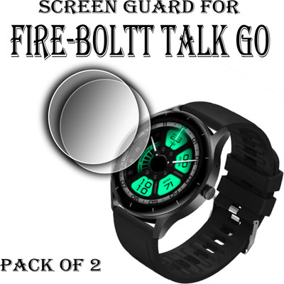 ejzatex Edge To Edge Screen Guard for FIRE BOLTT TALK GO SMARTWATCH SCREEN GUARD(Pack of 2)