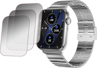 EJZATI Edge To Edge Screen Guard for FIRE BOLTT VISIONARY ULTRA SMARTWATCH(Pack of 3)