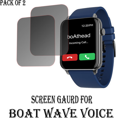 EJZATI Edge To Edge Screen Guard for BOAT WAVE VOICE SMARTWATCH(Pack of 2)