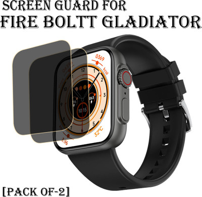 EJZATI Edge To Edge Screen Guard for FIRE BOLTT GLADIATOR SMARTWATCH(Pack of 2)