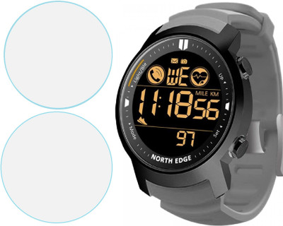 CUBES Edge To Edge Screen Guard for eOnz North Edge Laker 42 mm Smartwatch | Soft and Flexible | Touch Sensitive | Unbreakable | Ultra Thin | High Grade 9H TPU Film ( Not a Glass Tempered )(Pack of 2)