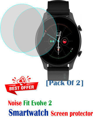 RapTag Edge To Edge Screen Guard for No 1:- NoiseFit Evolve 2(Pack of 2)