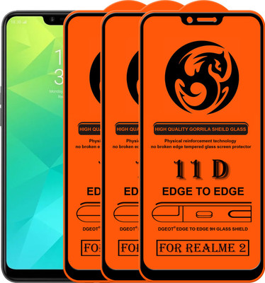 HQ Protection Edge To Edge Screen Guard for Realme 2(Pack of 3)