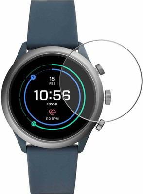 AHWAVEEDA Impossible Screen Guard for Tempered Glass Screen Protector for Fossil Sport Smartwatch 43mm(Pack of 1)