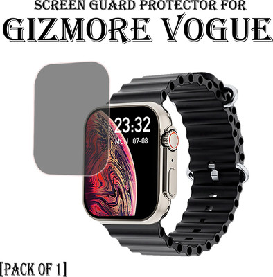 ejzatex Edge To Edge Screen Guard for GIZMORE VOGUE SMARTWATCH(Pack of 1)