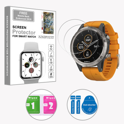 ARBAN Edge To Edge Screen Guard for Garmin D2 Air Aviator 1.2 inch (FREE 1 MOBILE EMBOSSED SKIN) SMARTWATCH SCREEN GUARD(Pack of 2)