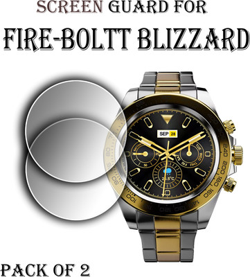 ejzatex Edge To Edge Screen Guard for FIRE BOLTT BLIZZARD SMARTWATCH(Pack of 2)