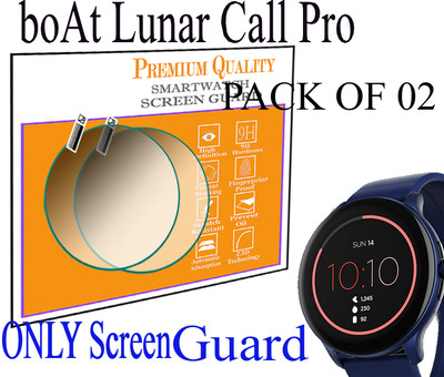 daffin Edge To Edge Screen Guard for boAt Lunar Call Pro(Pack of 2)