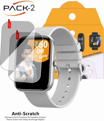 Olonga Edge To Edge Screen Guard for FIRE BOLTT DAZZLE SMART WATCH(Pack of 2)