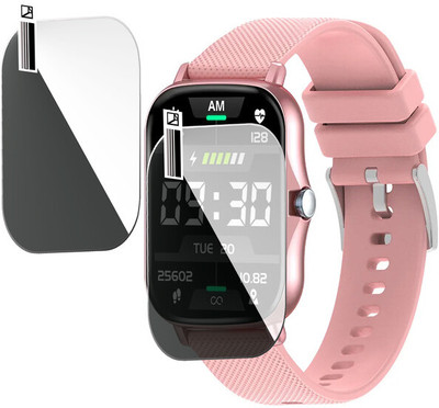 HIDEOUS Edge To Edge Screen Guard for pTron Pulsefit F21 Plus(Pack of 2)
