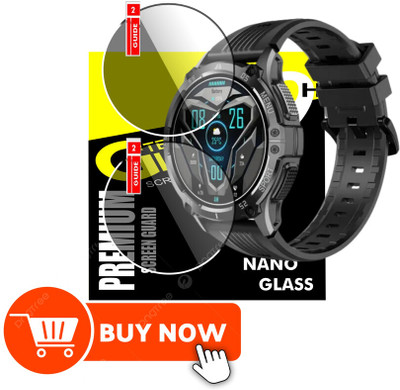 KANCHA Edge To Edge Screen Guard for NOISEFIT FORCE PLUS SMART WATCH(Pack of 2)