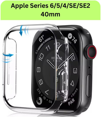 iWishKart Edge To Edge Screen Guard for Apple Watch SE 2nd gen 40mm, Smart Watch & Screen GLASS NOT included, Transparent, Apple Watch Series 6 40mm, Apple Watch Series 5 40mm, Apple Watch Series 4 40mm, Apple Watch SE 40 mm(Pack of 1)