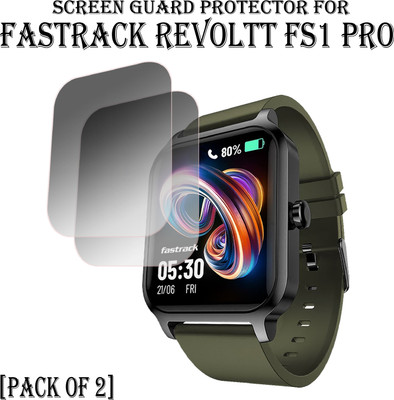 EJZATI Edge To Edge Screen Guard for FASTRACK REVOLTT FS1 PRO SMARTWATCH(Pack of 2)