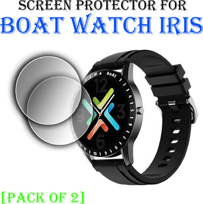 EJZATI Edge To Edge Screen Guard for BOAT WATCH IRIS SMARTWATCH SCREEN GUARD(Pack of 2)