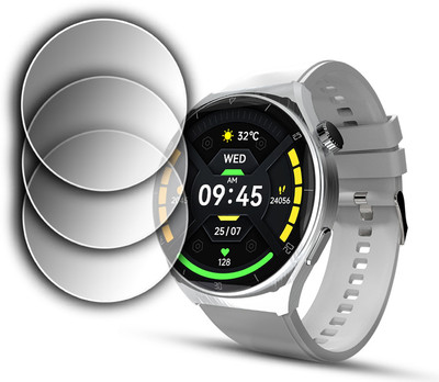 ejzatex Edge To Edge Screen Guard for BEATXP VEGA X SMARTWATCH(Pack of 3)