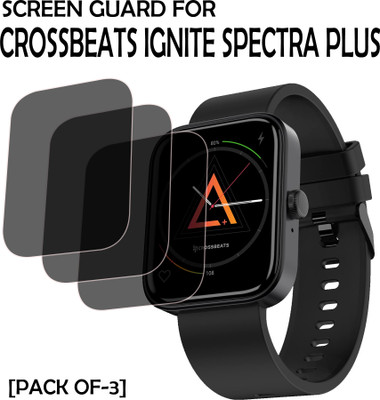 EJZATI Edge To Edge Screen Guard for CROSSBEATS IGNITE SPECTRA PLUS SMARTWATCH(Pack of 3)