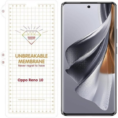 GET PAY Edge To Edge Screen Guard for Front Screen Protect Transparent Protective Compatible with Oppo Reno 10(Pack of 1)