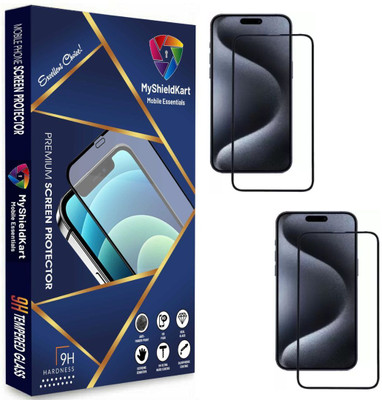 MyShieldKart Edge To Edge Screen Guard for iPhone 15 Pro Max|iPhone 16 Plus (6.7 Inch)(Pack of 2)