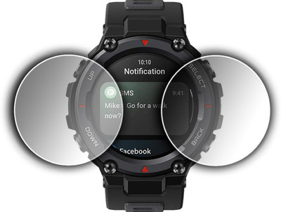 ejzatex Edge To Edge Screen Guard for AMAZFIT T-REX PRO SMARTWATCH(Pack of 2)