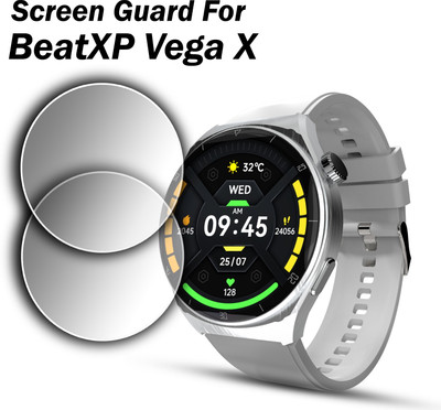 EJZATI Edge To Edge Screen Guard for BEATXP VEGA X SMARTWATCH(Pack of 2)