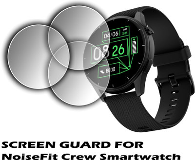 EJZATI Edge To Edge Screen Guard for NOISEFIT CREW SMARTWATCH(Pack of 3)