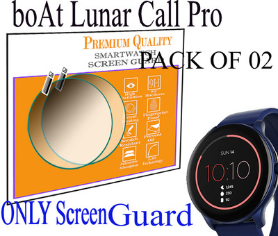 HIDEOUS Edge To Edge Screen Guard for boAt Lunar Call Pro(Pack of 2)