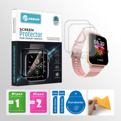 ARBAN Edge To Edge Screen Guard for alt GOAT 1.78 inch Smartwatch 3 PROTECTOR + 3 WIPES + 3 DUST REMOVAL STICKER + 1 WIPER(Pack of 3) ARBAN Edge To Edge Screen Guard for alt GOAT 1.78 inch Smartwatch 3 PROTECTOR + 3 WIPES + 3 DUST REMOVAL STICKER + 1 WIPER(Pack of 3)