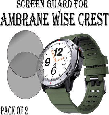 ejzatex Edge To Edge Screen Guard for AMBRANE WISE CREST SMARTWATCH(Pack of 2)