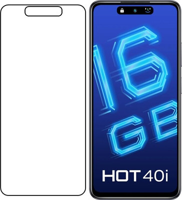 HINDU Edge To Edge Tempered Glass for INFINIX HOT 40i Smart Mobile Tempered Glass Impossible Plastic & Fiber INFINIX HOT 40i(Pack of 1)