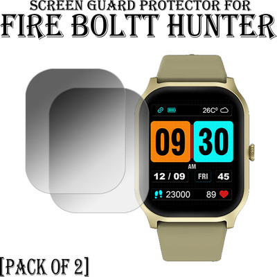 EJZATI Edge To Edge Screen Guard for FIRE BOLTT HUNTER SMARTWATCH SCREEN GUARD(Pack of 2)