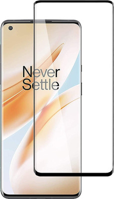 ankSONline Edge To Edge Screen Guard for OnePlus 8, Edge to Edge Full Curved & Full Glue(Pack of 1)