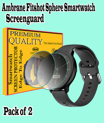 EZGER Edge To Edge Screen Guard for ambrane fitshot sphere(Pack of 2)