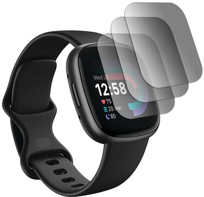 YCHROZE Edge To Edge Screen Guard for Fitbit Versa 4(Pack of 3)