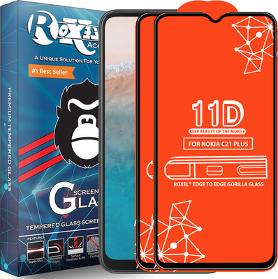 Roxel Edge To Edge Screen Guard for NOKIA C21 PLUS(Pack of 2)